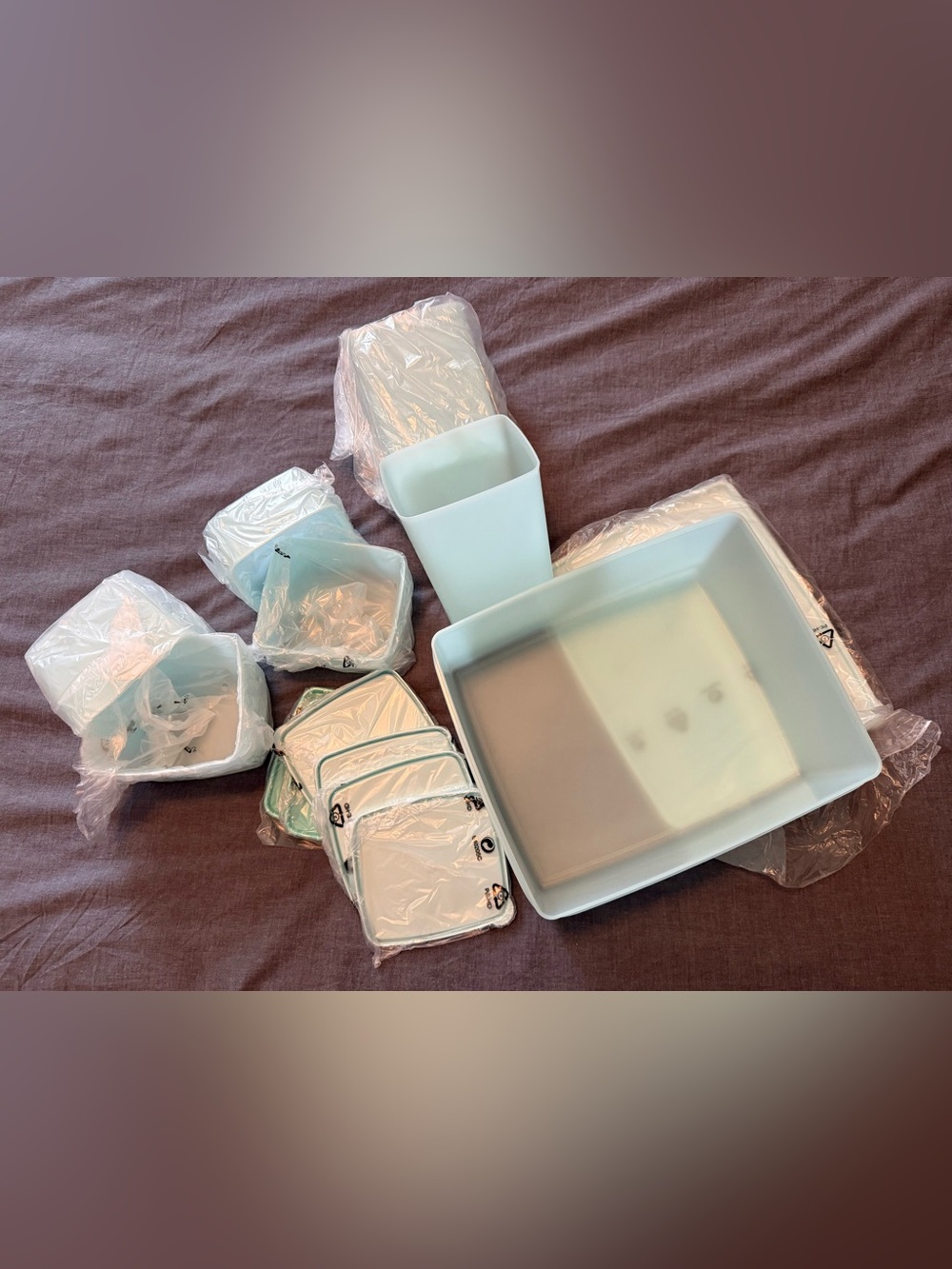 Light Blue Plastic Party Serving Set - Home Party Supplies